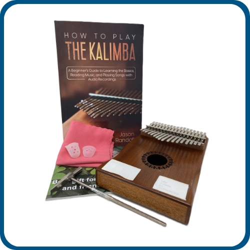 Kalimba, Kalimba book. tuning hammer, finger protector, velvet bag